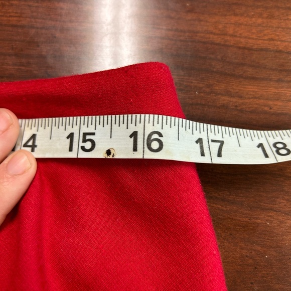 Cynthia Rowley Size 10 Red Short Shirt With Ruffle And Back Slit‎ NWT - Picture 2 of 7